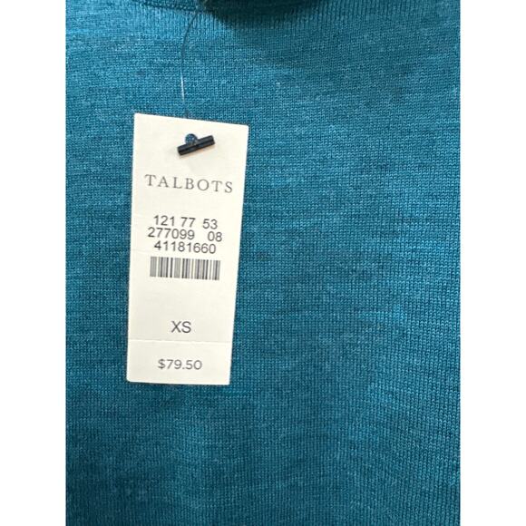 Talbots Merino Wool Turtleneck Sweater Classic Minimalist Elevated Basic XS NWT - Picture 4 of 7